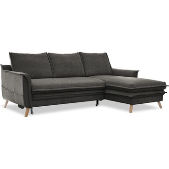 Miuform Тъмносив разтегателен ъглов диван (десен ъгъл) Charming Charlie - Miuform (1722ETS508)