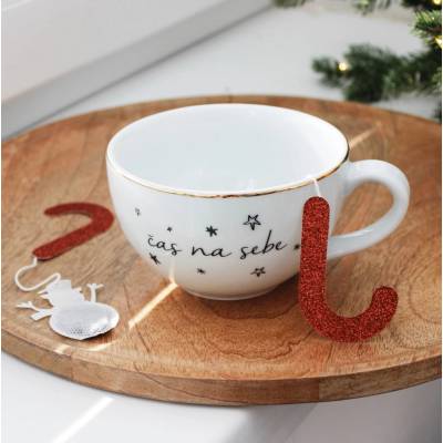 Tea Heritage Vánoční čaj Snowman červená barva papír textil 5 ks