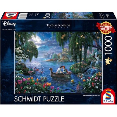 Schmidt Spiele Puzzle Schmidt Thomas Kinkade Disney The Little Mermaid And Prince Eric 1000pc (sch7370)