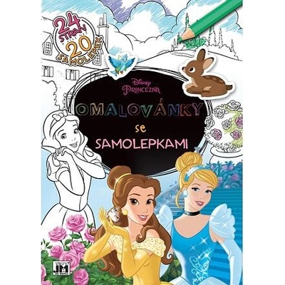 Omalovánky se samolepkami Princezny