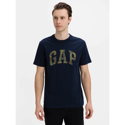 Gap tričko Logo v ss camo arch tee modrá