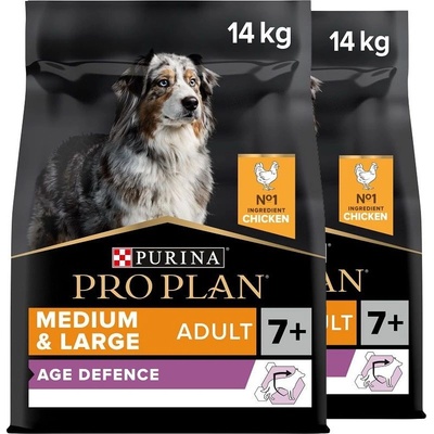 PRO PLAN MEDIUM & LARGE ADULT 7+ Age Defence пиле 2 x 14 кг