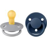 BIBS Залъгалки Bibs - De Lux, Sage Glow/Cloud Glow, каучук, 0-6 м, 2 броя (180225) - baby