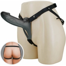 Pretty Love Landon Harness Briefs Black unisex strap-on postroj s dildom 16,8 x 4,3 cm