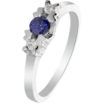 Zlaton Prsten bílé zlato s diamanty 000241611232