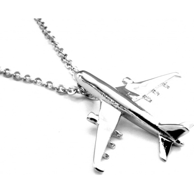 Steel Jewelry Náhrdelník letadlo z chirurgické oceli NH080356
