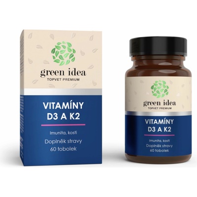 Green Idea Vitamín D3 K2 60 kapsúl