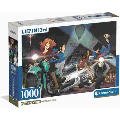 Clementoni - Puzzle Lupin III - 1 000 piese