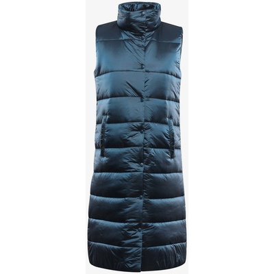 ALPINE PRO Дамска дълга ватирана жилетка с ръка ALPINE PRO UREFA синя ALPINE PRO | Sin | ЖЕНИ | XS