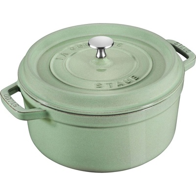 Staub Hrniec STAUB okrúhly 28 cm šalviovo zelený 6,7l