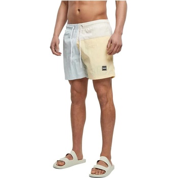 Urban Classics Бански гащета Urban classics 3 Block swimming shorts - Beige (Pastel Cream)