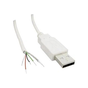 BKL Electronic 10080110 zástrčka USB 2.0 typ A, 1,8m, bílý