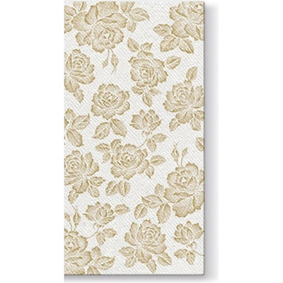 PAW AIRLAID Ubrousky na příbory Subtle Roses Gold 25ks 40x40cm