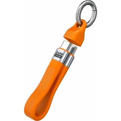 Mobile Origin MO-UK-CB17-ORG s kľúčenkou USB-C na USB-C CB17 240W 40 Gb/s oranžový
