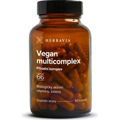 Herbavia Vegan Multicomplex + železo, 60 kapslí