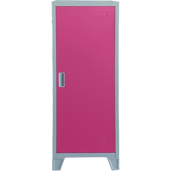 Carmen Метален шкаф Carmen CR-1605-1 JZ - сив / розов (3580177)