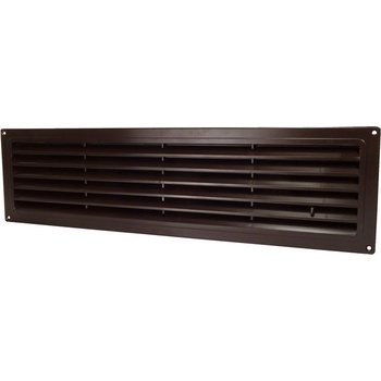 Image 1 of Dalap PVC вентилационна решетка за врата с регулация 368x130 мм, кафява (3731)