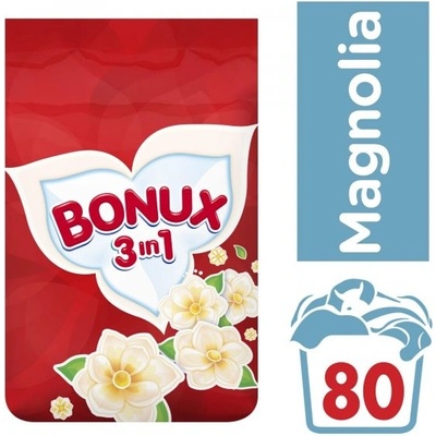 Bonux 3in1 Magnolia prací prášek 80 PD 6 kg