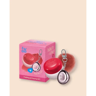 Fwee Krémový balzam na líčka a pery s príveskom Lip&Cheek Blurry Pudding Pot + Pendant Keyring No.Rd04 Fav 5 g