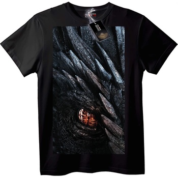 NOONEBRAND Тениска Дракон Око Фентъзи - 7XL, White
