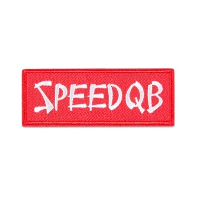 BAMBOO NÁŠIVKA - ČERVENÁ speedQB