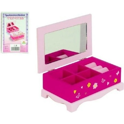 Teddies Šperkovnice Princess dřevo