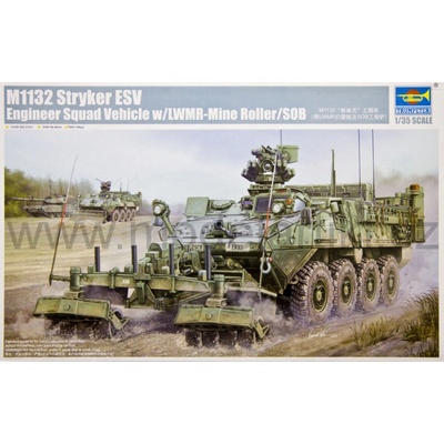 Trumpeter M1132 Stryker Engineer Squad Vehicle w/LWMR-Mine Roller/SOB 1:35