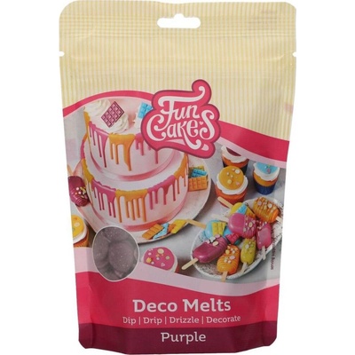 FunCakes Deco Melts poleva fialová 250 g