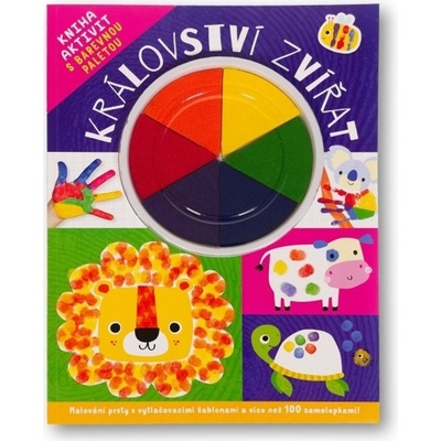 Království zvířat Kniha aktivit s barevnou paletou