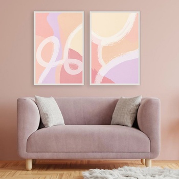 Image 1 of Decono Картини Пастелни Розови Нюанси