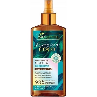Bielenda Bronzing Coco 2v1 samoopaľovací sprej na telo a tvár 150 ml
