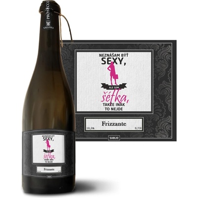 Sablio Neznášam byť sexy, ale som Šéfka Prosecco biele suché šumivé víno 10,5 % 0,75 l (holá fľaša)