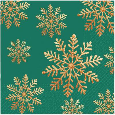 PAW Obrúsky L 33x33cm Handmade Snow Green