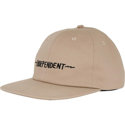 INDEPENDENT Bratrud Notebook Snapback Unstructured Hat Khaki 156654