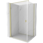 Mexen Mist-B сгъваема душ кабина 70 x 75 см, прозрачна, златна матова - 8A2T-070-075-55-00 (8A2T-070-075-55-00)