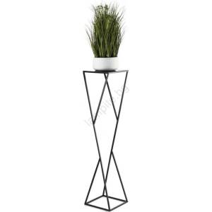 HowHomely Стойка за цветя LOFT 100x23, 5 см черен (DD0306)