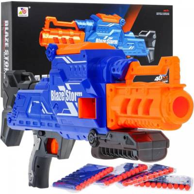 Blaze Storm Battery operated Soft Bullet Gun modrý