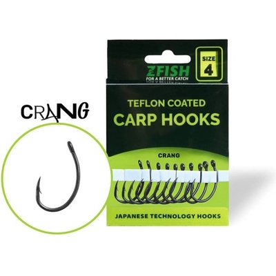 Zfish Teflon Coated Carp Hooks Crang vel.4 10ks