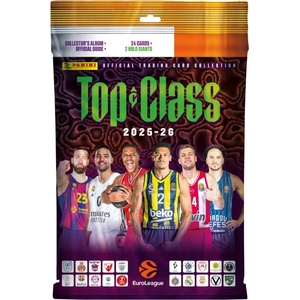 Panini Euroleague Top Class 2026: Starter Pack (Binder, Collector's Guide, 3 Packs plus 2 Holo Giants Cards) (119159) - ozone