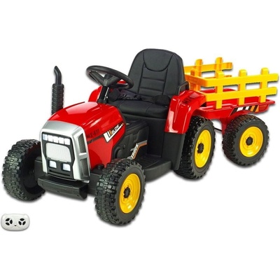 Eljet elektrické auto John Deere Tractor Lite červená