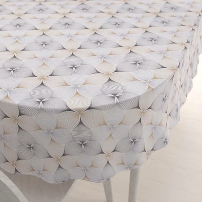 Biante Dekorační oválný ubrus PML-031 Designové geometrické obrazce na bílém 100x140cm