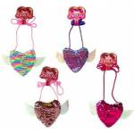 Trifox Sequin heart bag