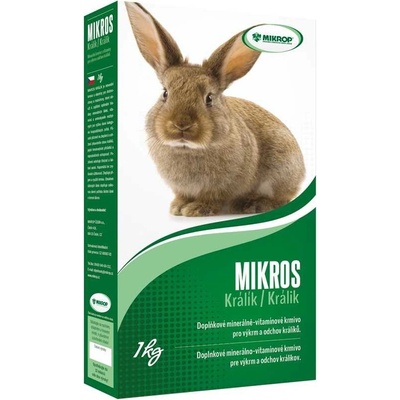 Mikros Králík Krmivo s vitamíny a minerály 1 kg