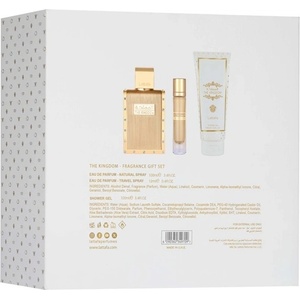 LATTAFA The Kingdom Men Комплект (EDP 100ml + EDP 12ml + SG 100ml) за Мъже