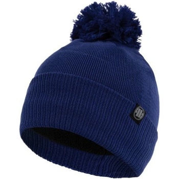 Pitbull West Coast zimná čiapka pletená Small Logo royal blue s brmbolcom
