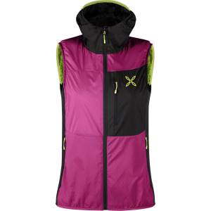 Montura Дамски синтетичен елек Montura Women's Traccia Octa Hooded Vest Synthetic vest - Baton Rouge / Sunny Lime (132-1757-0113)