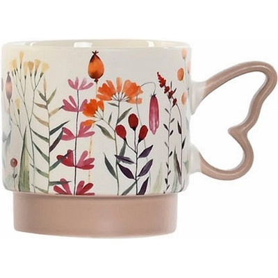 Item international Порцеланова чаша с цветя 350мл, 9х7.3х8.8см (2032)