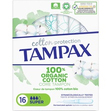 Tampax tampony s aplikátorem 100% Organic Cotton super 16 ks