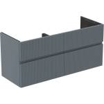 Ideal Standard Finesse - Шкафче за умивалник, 120x44x55 см, 4 чекмеджета, Ribbed Matt ashblue E3390UQ (E3390UQ)