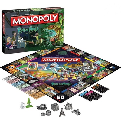 Winning Moves Настолна игра Winning Moves - Monopoly, Рик и Морти (WM02701)